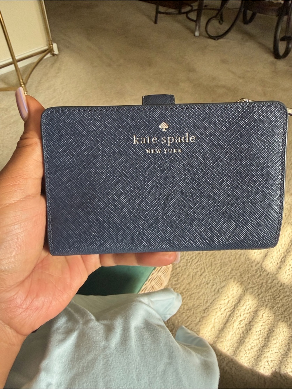 kate spade navy blue Saffiano Tablet Wallet Case